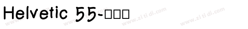 Helvetic 55字体转换